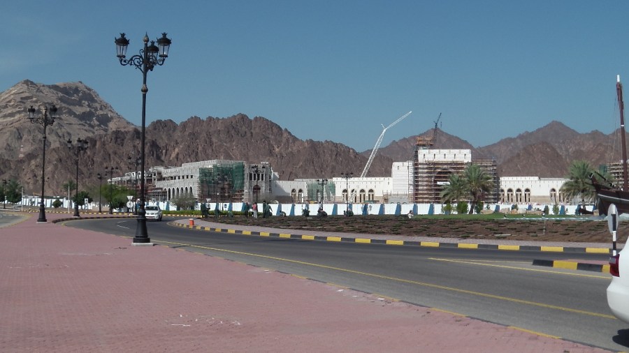 Baustelle in der Nähe des Palastes